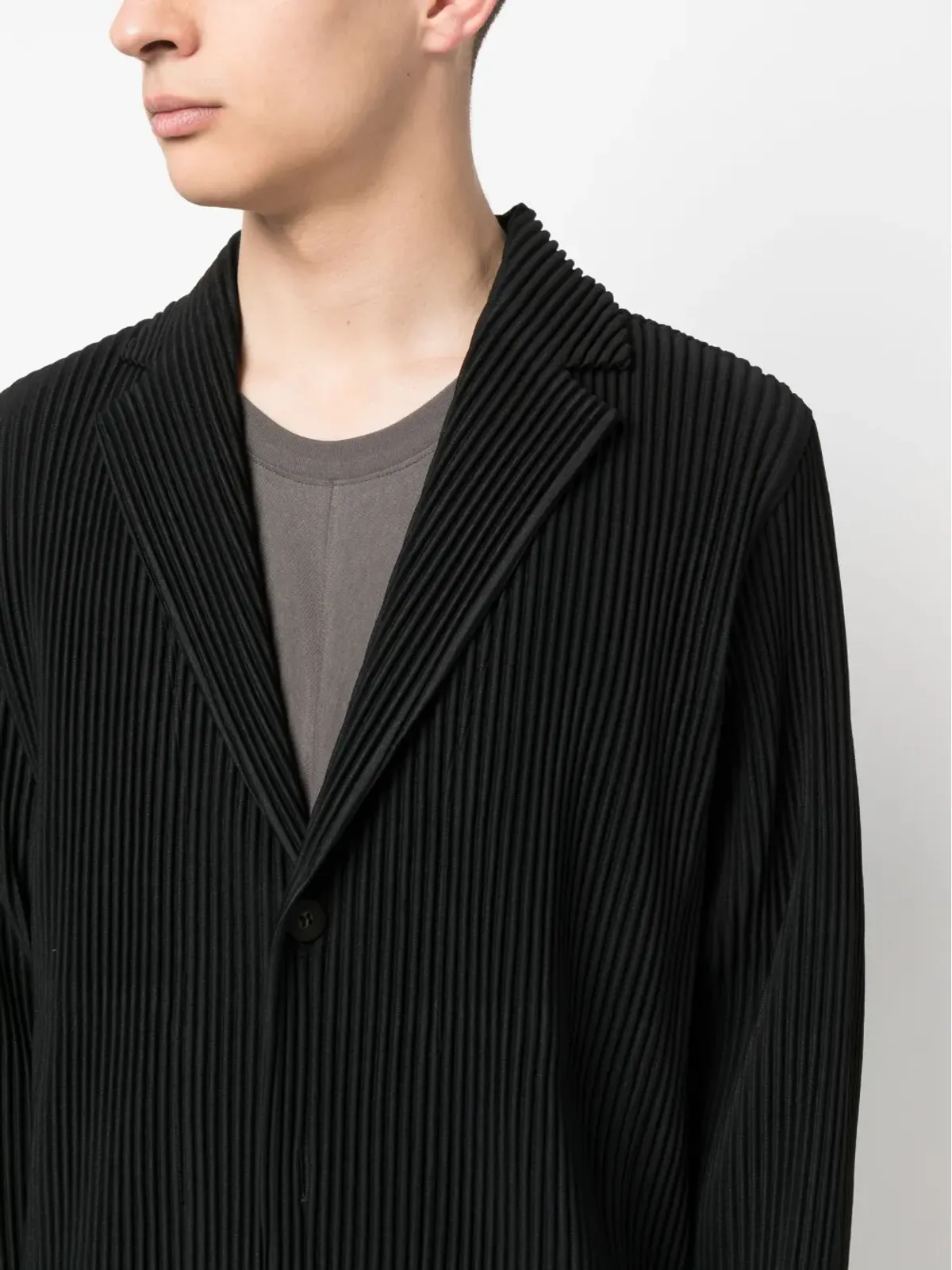 Homme Plissé Issey Miyake プリーツ シングルブレスト ブレザー - 画像5