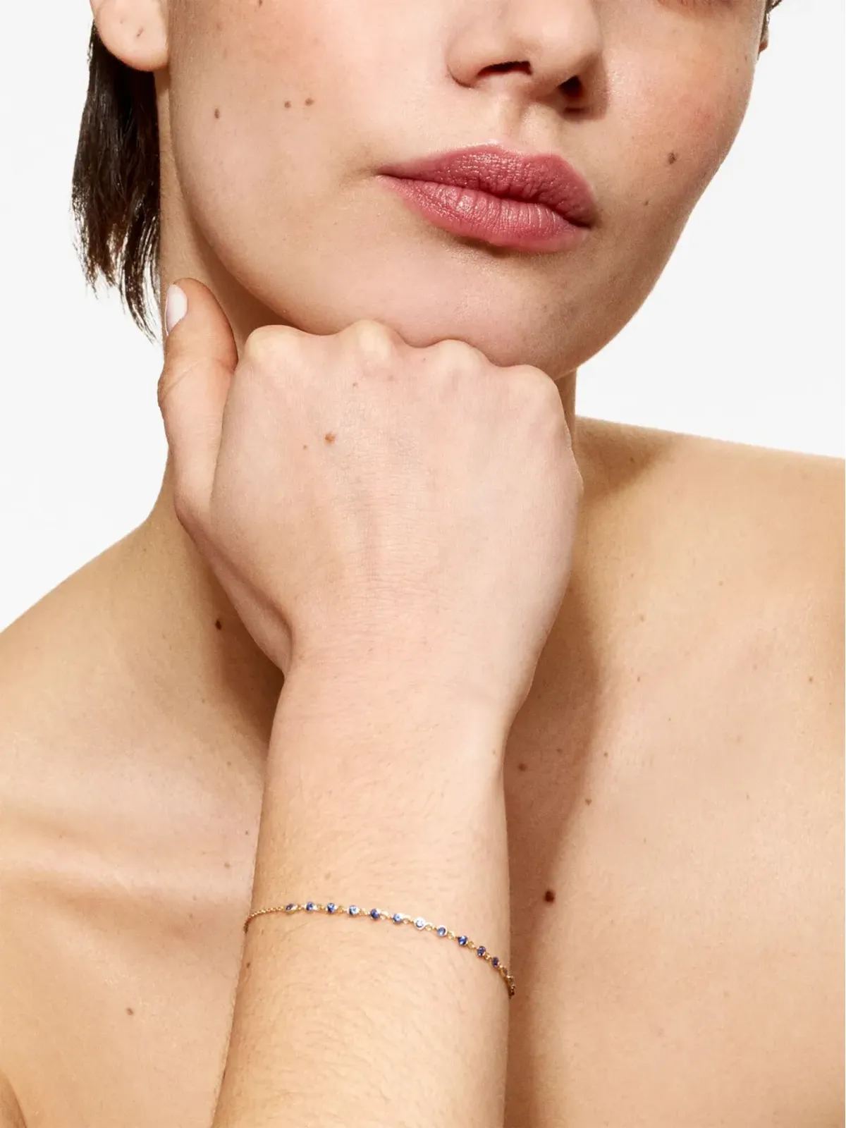 We by WHITEbIRD 18kt イエローゴールド クラリス サファイア ブレスレット - 画像4