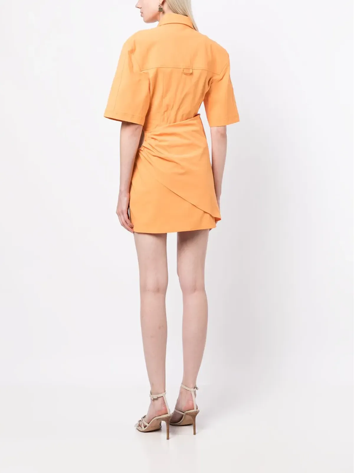 Jacquemus カットアウトディテールドレス（オレンジ） - 画像4