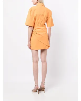 Jacquemus カットアウトディテールドレス（オレンジ） - サムネイル4
