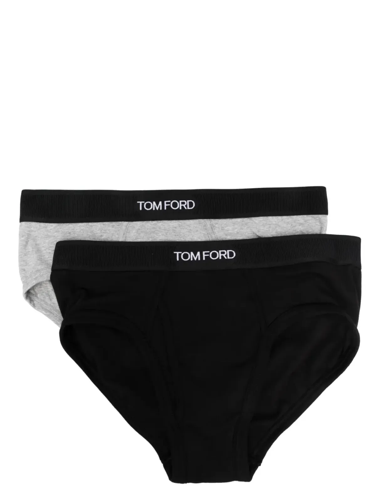TOM FORD ロゴウェスト コットンブリーフ（2枚組） - 画像1