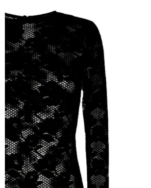 Fleur Du Mal ストレッチレース ミニドレス - ブラック - サムネイル2