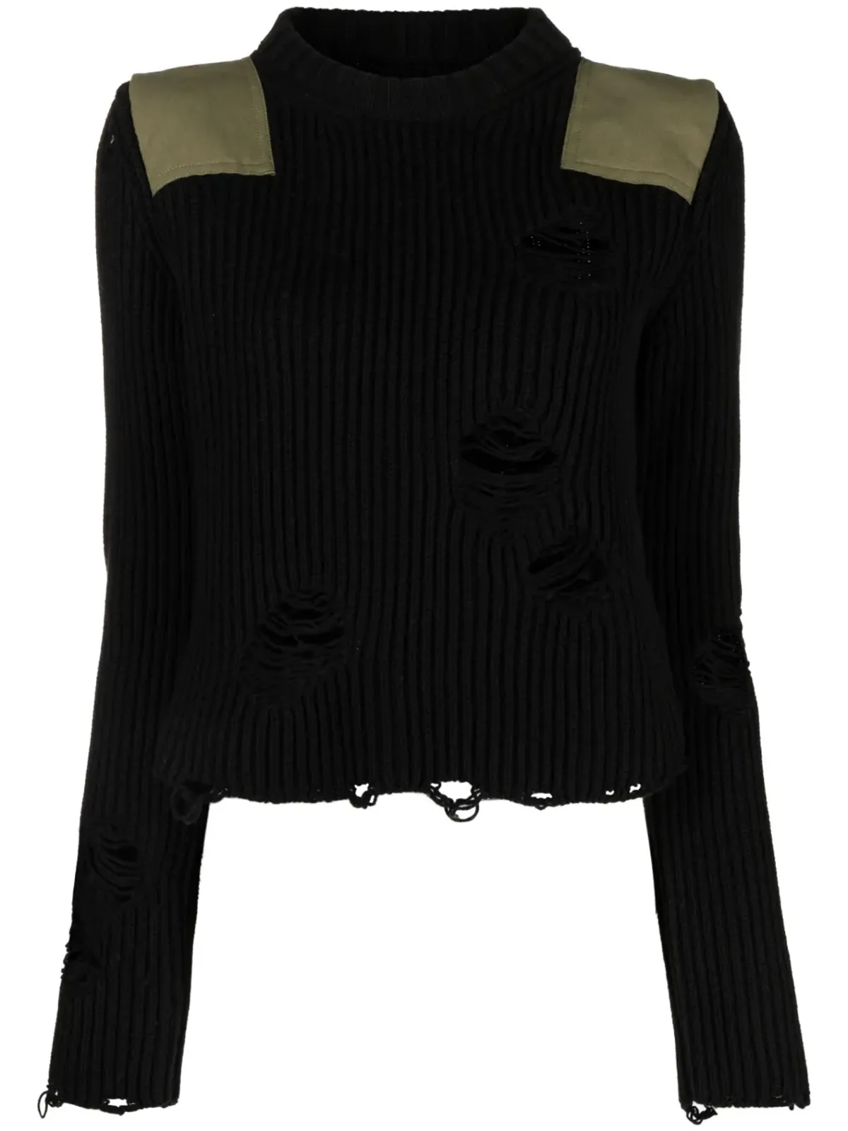 MM6 Maison Margiela ディストレストリブジャンパー - 画像1