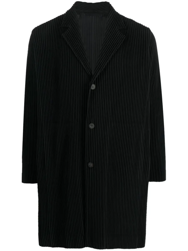 Homme Plissé Issey Miyake Homme Plissé Issey Miyake プリッセ・シングルブレストコートの商品画像