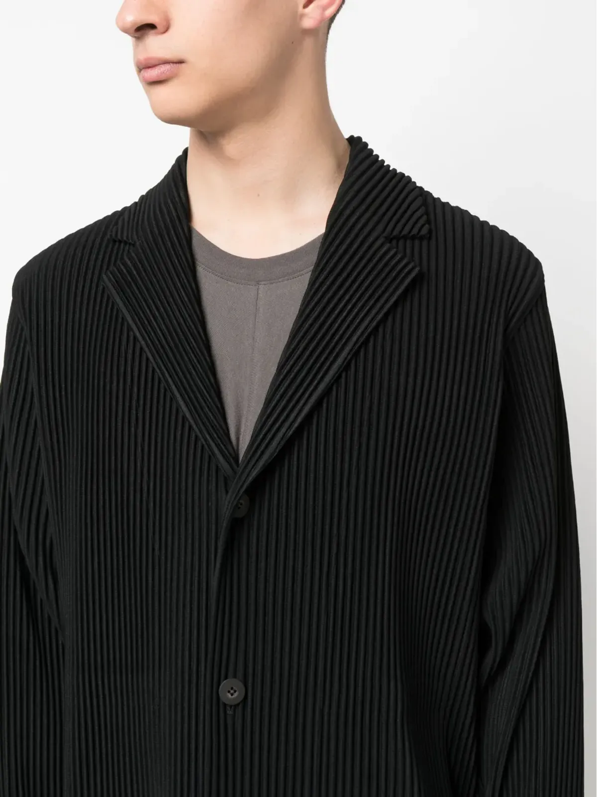 Homme Plissé Issey Miyake プリッセ・シングルブレストコート - 画像5