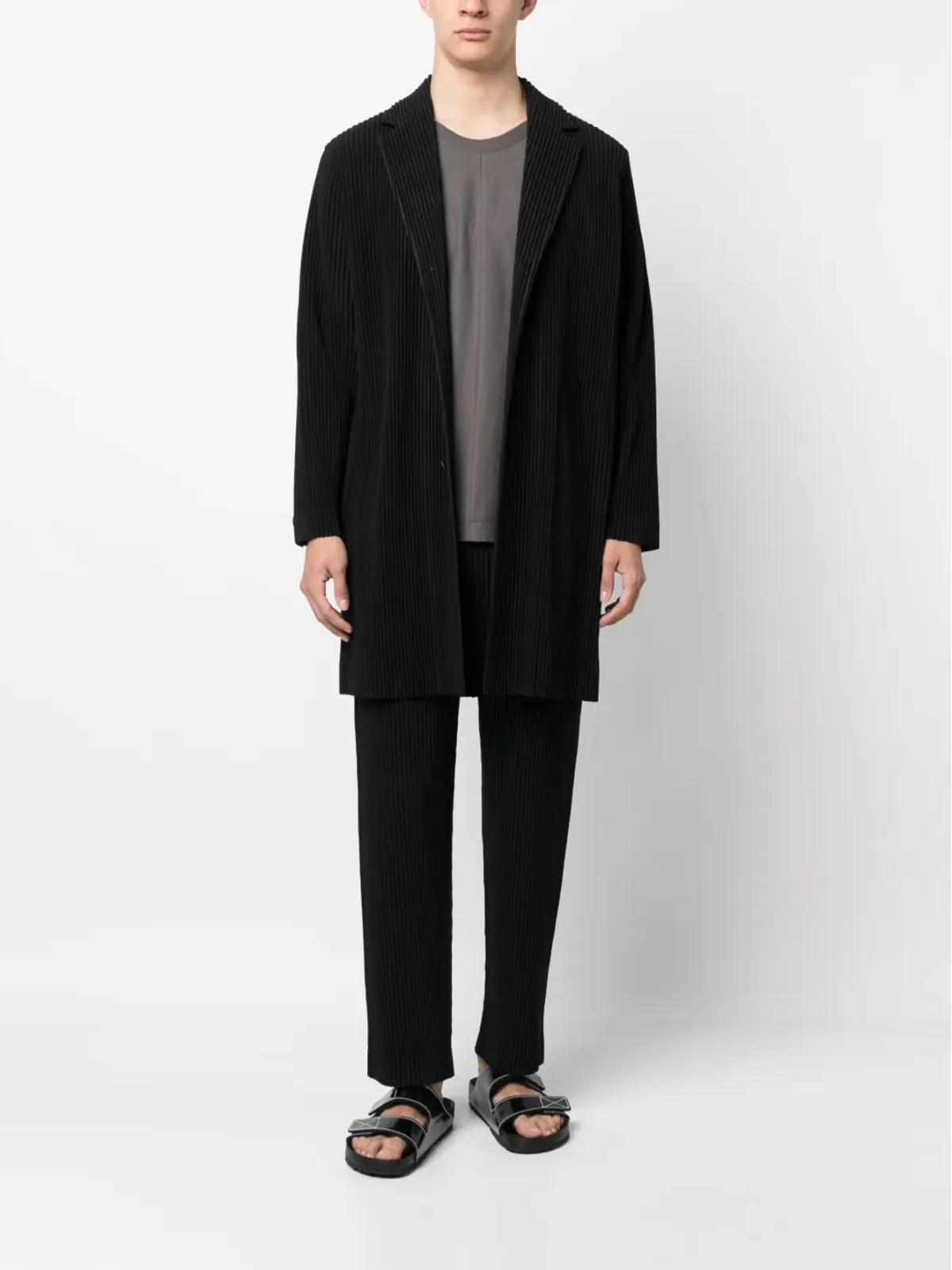 Homme Plissé Issey Miyake プリッセ・シングルブレストコート - 画像2