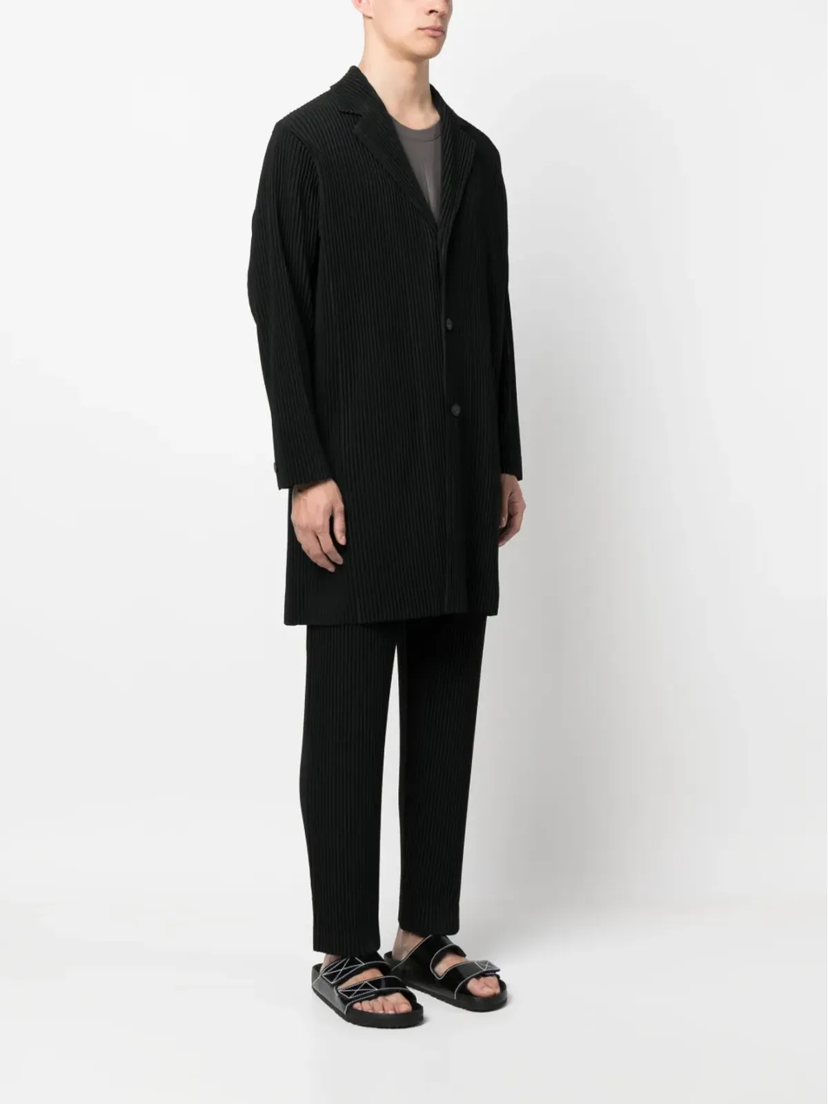 Homme Plissé Issey Miyake プリッセ・シングルブレストコート - 画像3