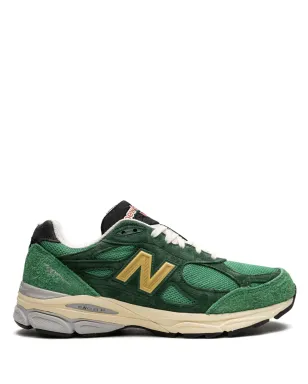 New Balance 990 V3 Made in USA グリーン/イエロー スニーカー - サムネイル1