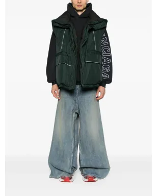 Balenciaga ロゴプリント ダウンベスト - サムネイル2