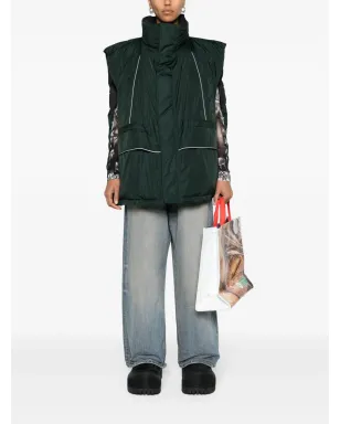 Balenciaga ロゴプリント ダウンベスト - サムネイル3