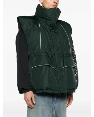 Balenciaga ロゴプリント ダウンベスト - サムネイル4