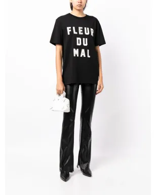 Fleur Du Mal ロゴ刺繍入りTシャツ - サムネイル2