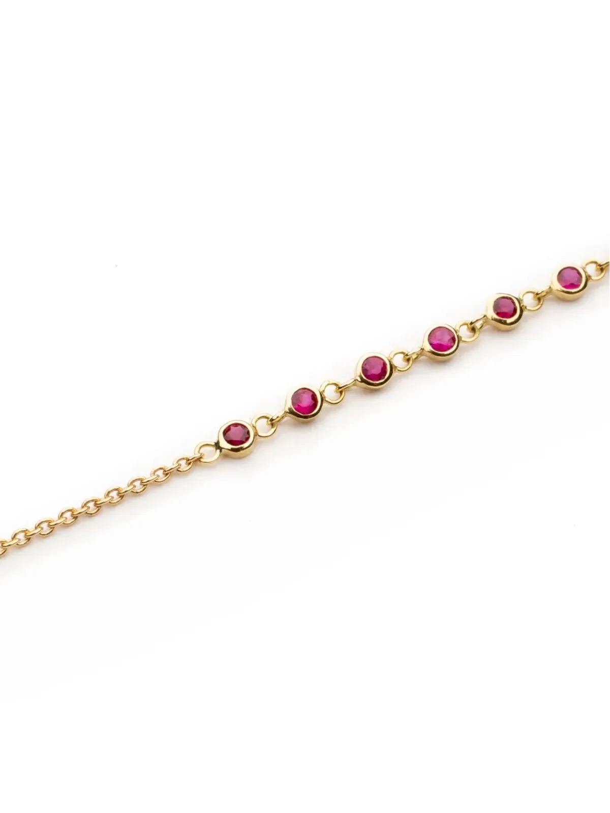 We by WHITEbIRD 18K イエローゴールド クラリス ルビー ブレスレット - 画像2