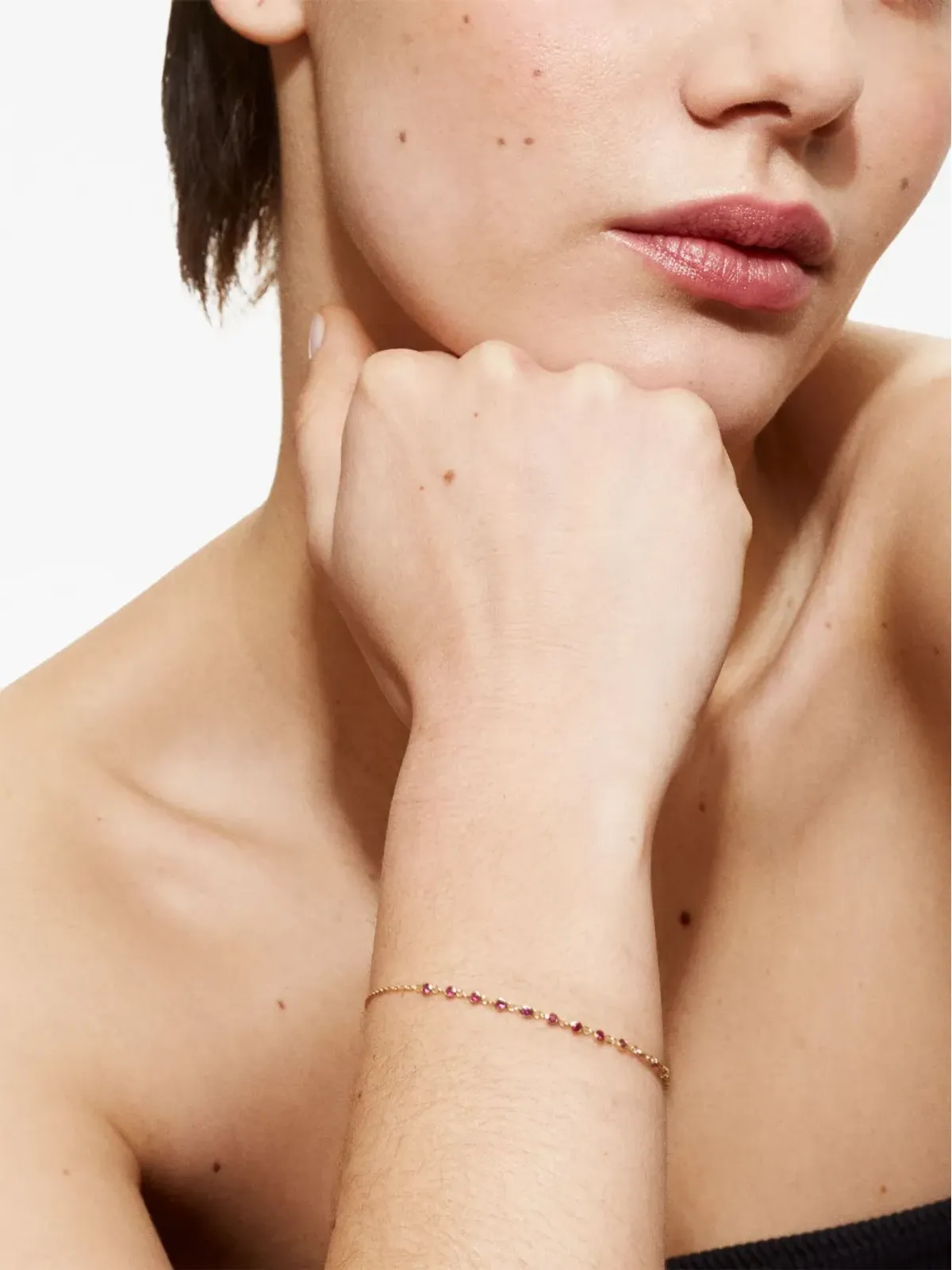 We by WHITEbIRD 18K イエローゴールド クラリス ルビー ブレスレット - 画像4