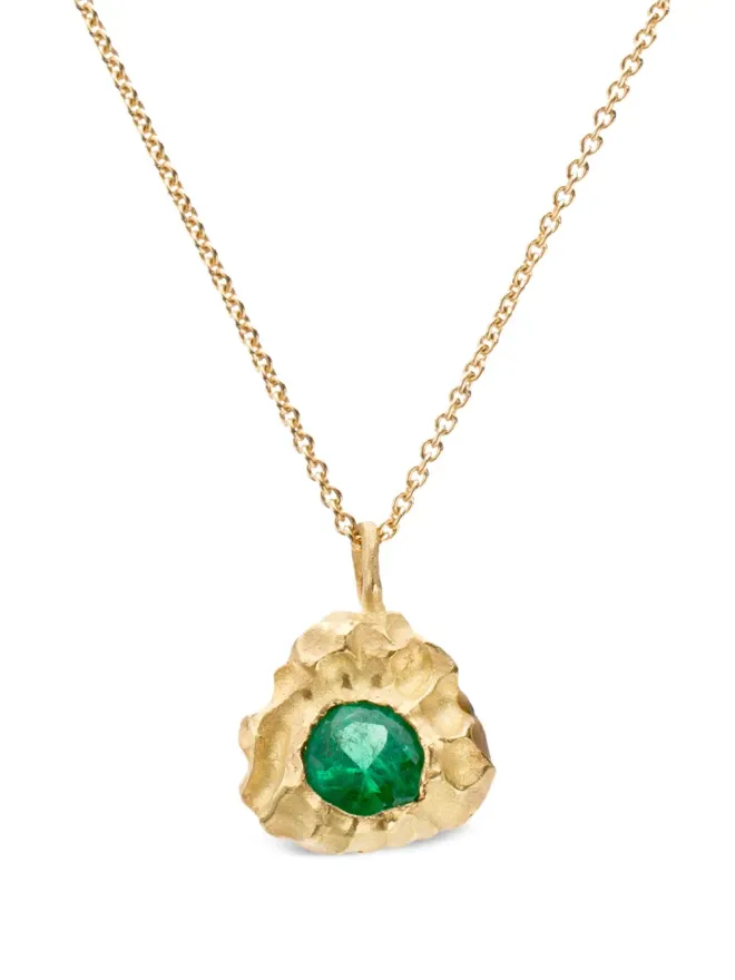 ELHANATI ELHANATI 18K イエローゴールド L'amore エメラルド ネックレスの商品画像