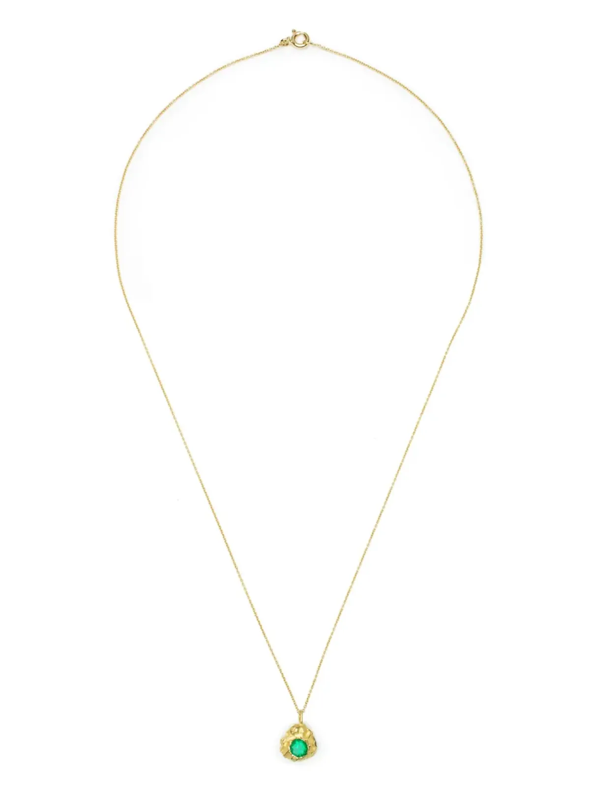 ELHANATI 18K イエローゴールド L'amore エメラルド ネックレス - 画像2