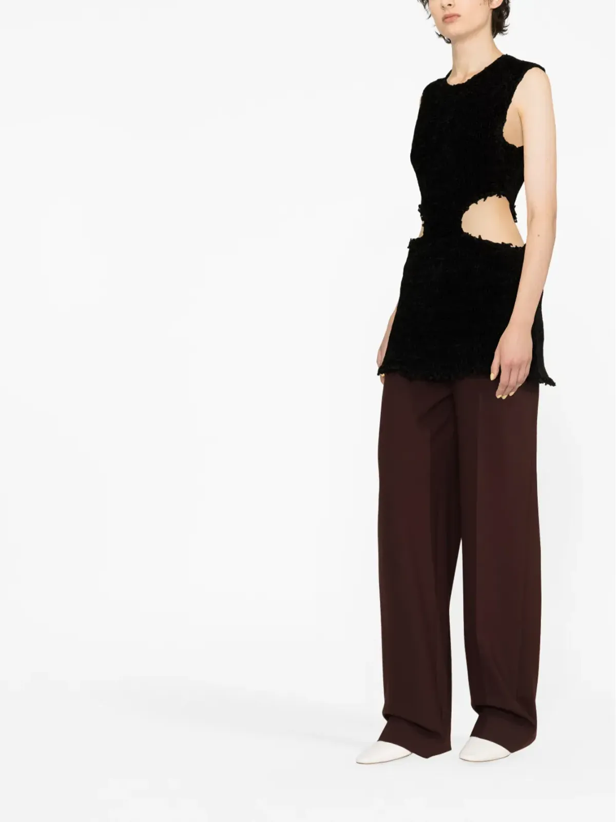 Jil Sander カットアウトドレス - 画像4