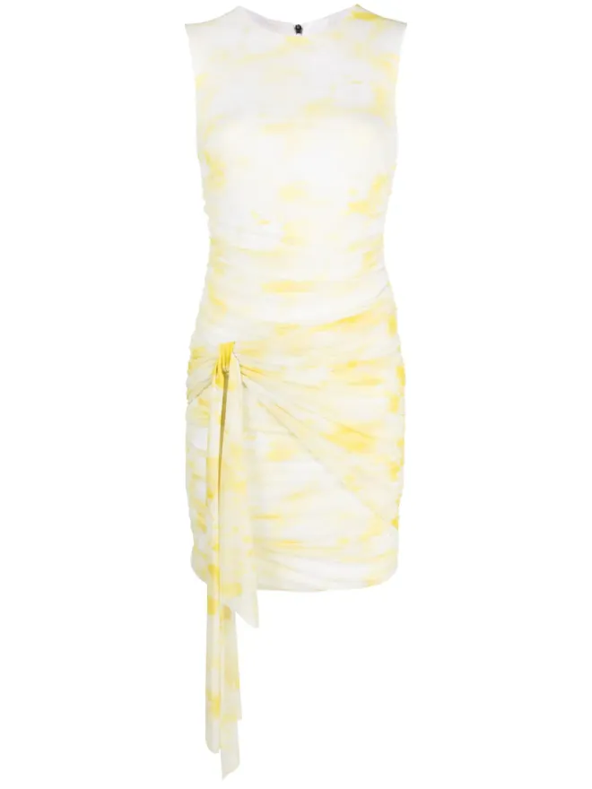 MSGM MSGM sleeveless ruched minidress - Whiteの商品画像