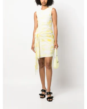 MSGM sleeveless ruched minidress - White - サムネイル2