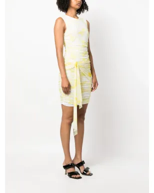 MSGM sleeveless ruched minidress - White - サムネイル3