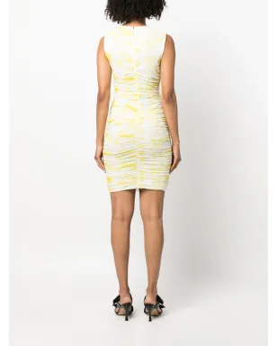 MSGM sleeveless ruched minidress - White - サムネイル4