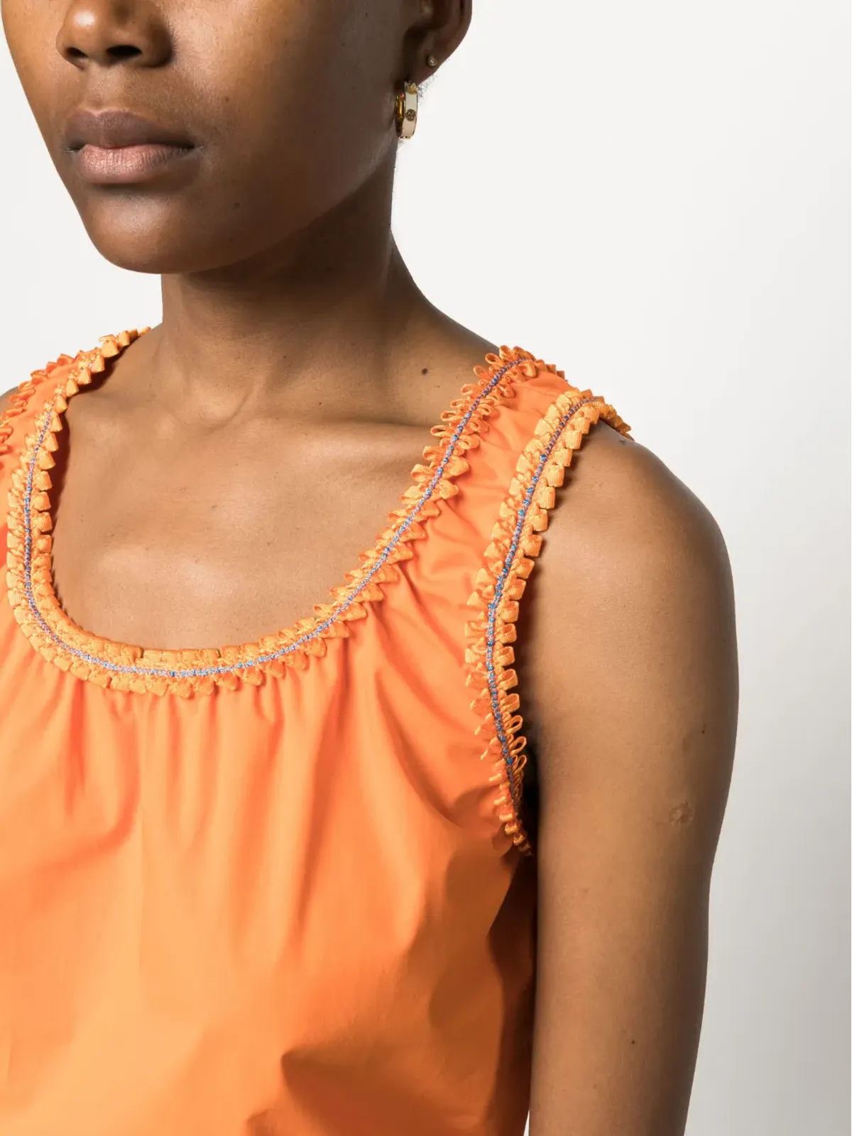 Boutique Moschino エンベリッシュド・トリム タンクトップ - Orange - 画像5
