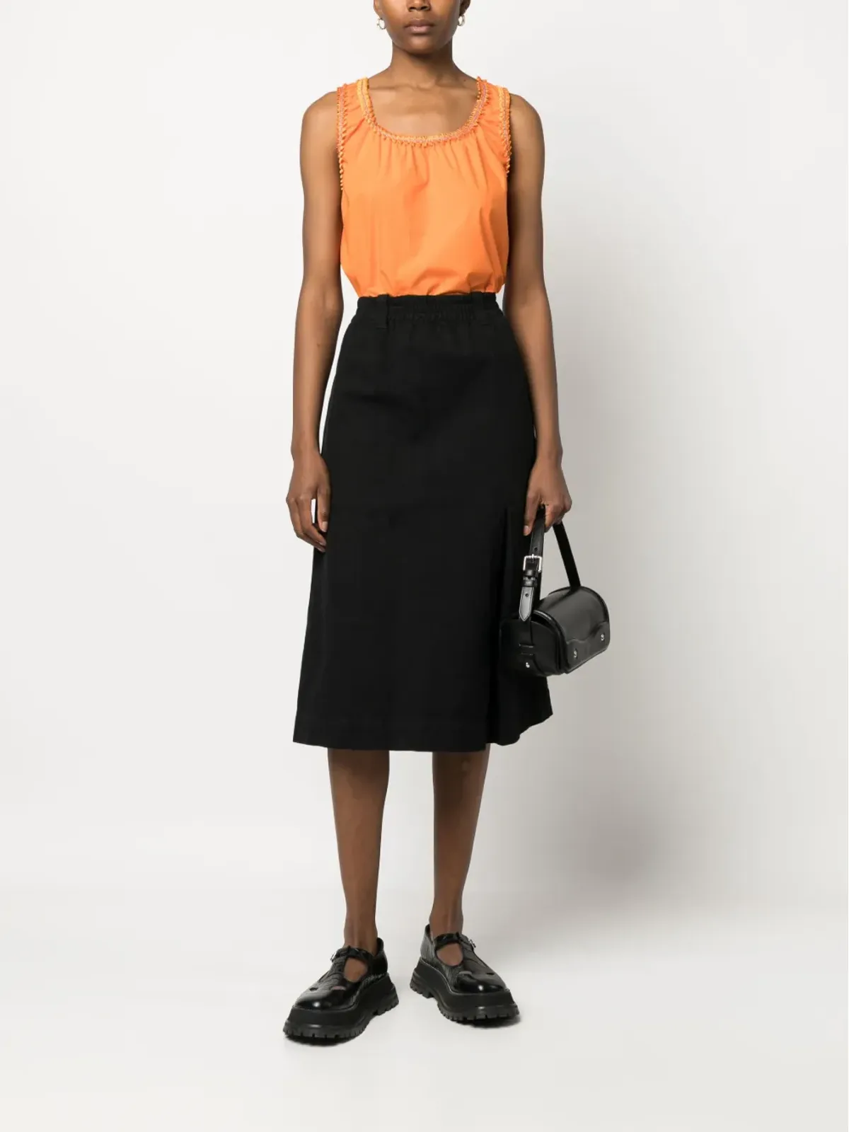 Boutique Moschino エンベリッシュド・トリム タンクトップ - Orange - 画像2