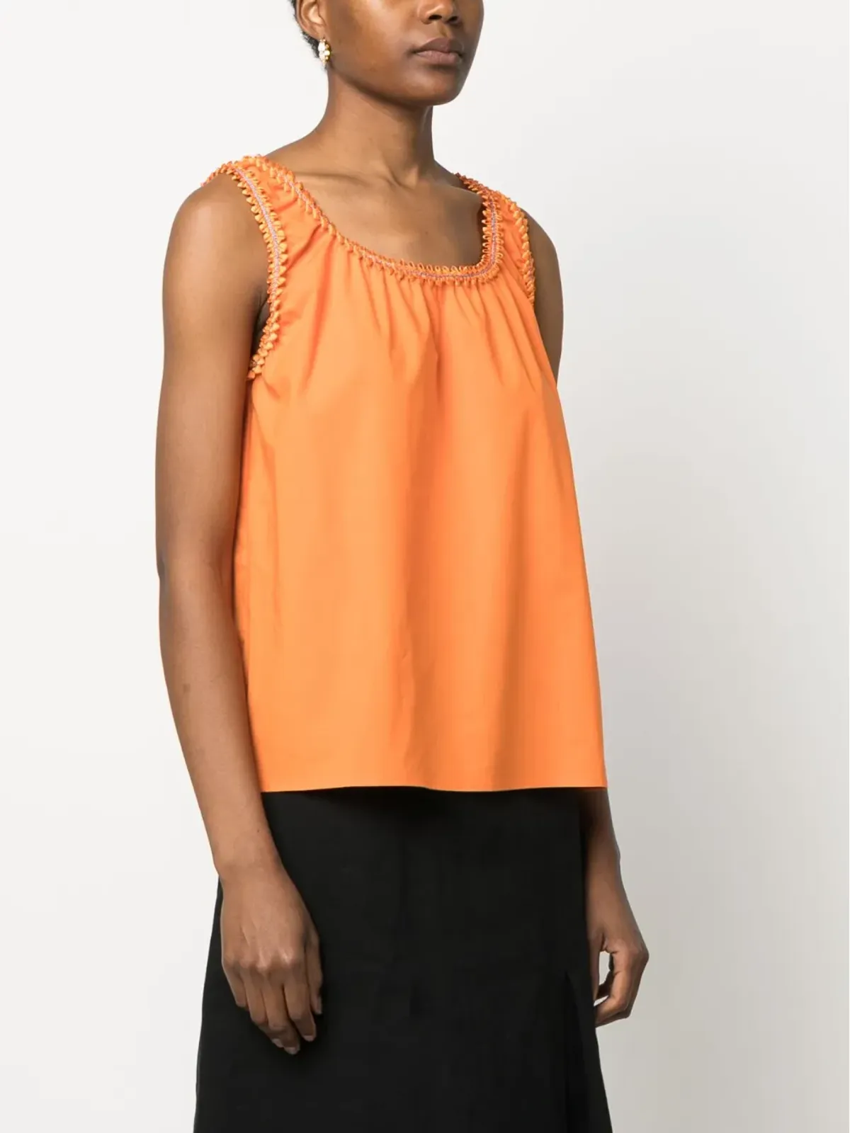 Boutique Moschino エンベリッシュド・トリム タンクトップ - Orange - 画像3