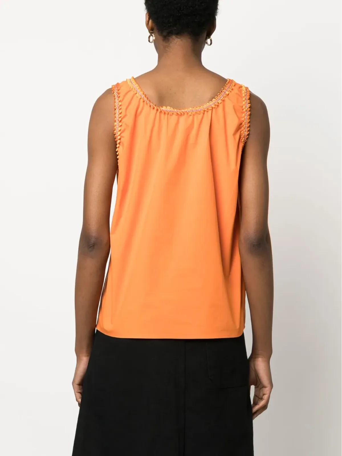 Boutique Moschino エンベリッシュド・トリム タンクトップ - Orange - 画像4