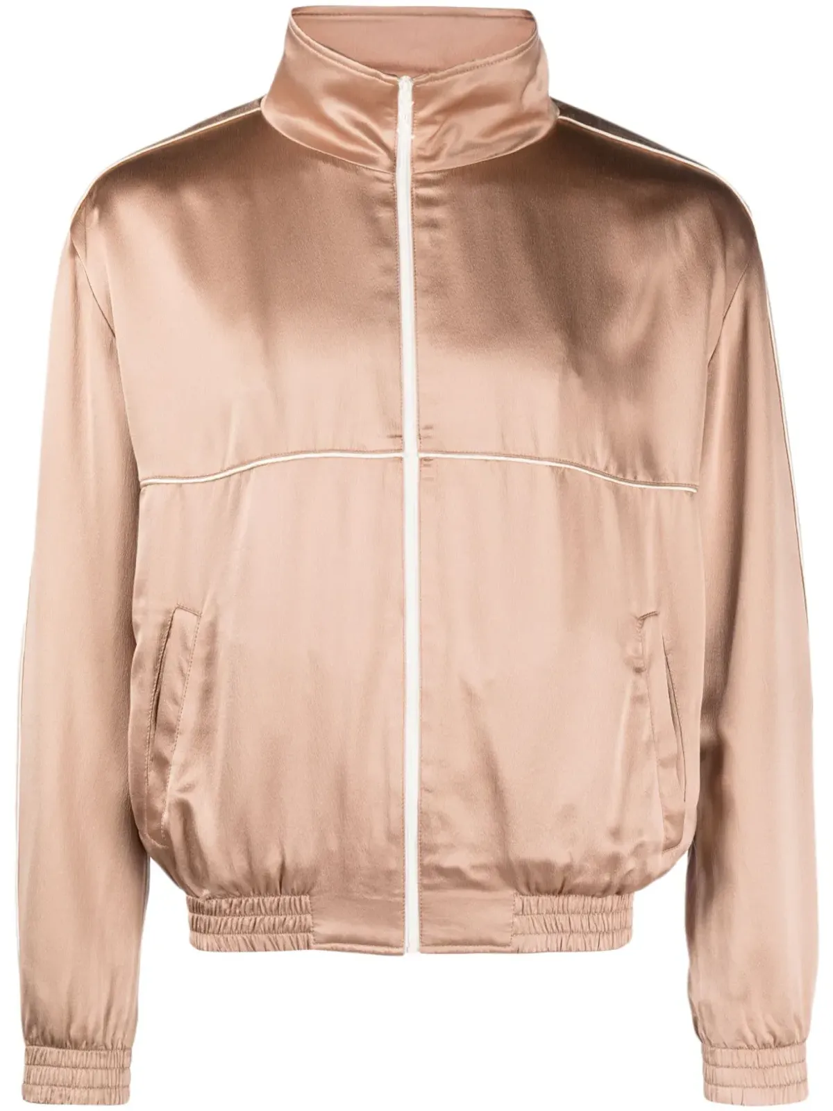 Saint Laurent ジップアップ シルク トラックジャケット - 画像1