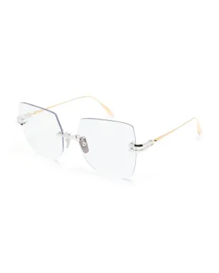Dita Eyewear オーバーサイズフレーム眼鏡（ゴールド） - サムネイル2