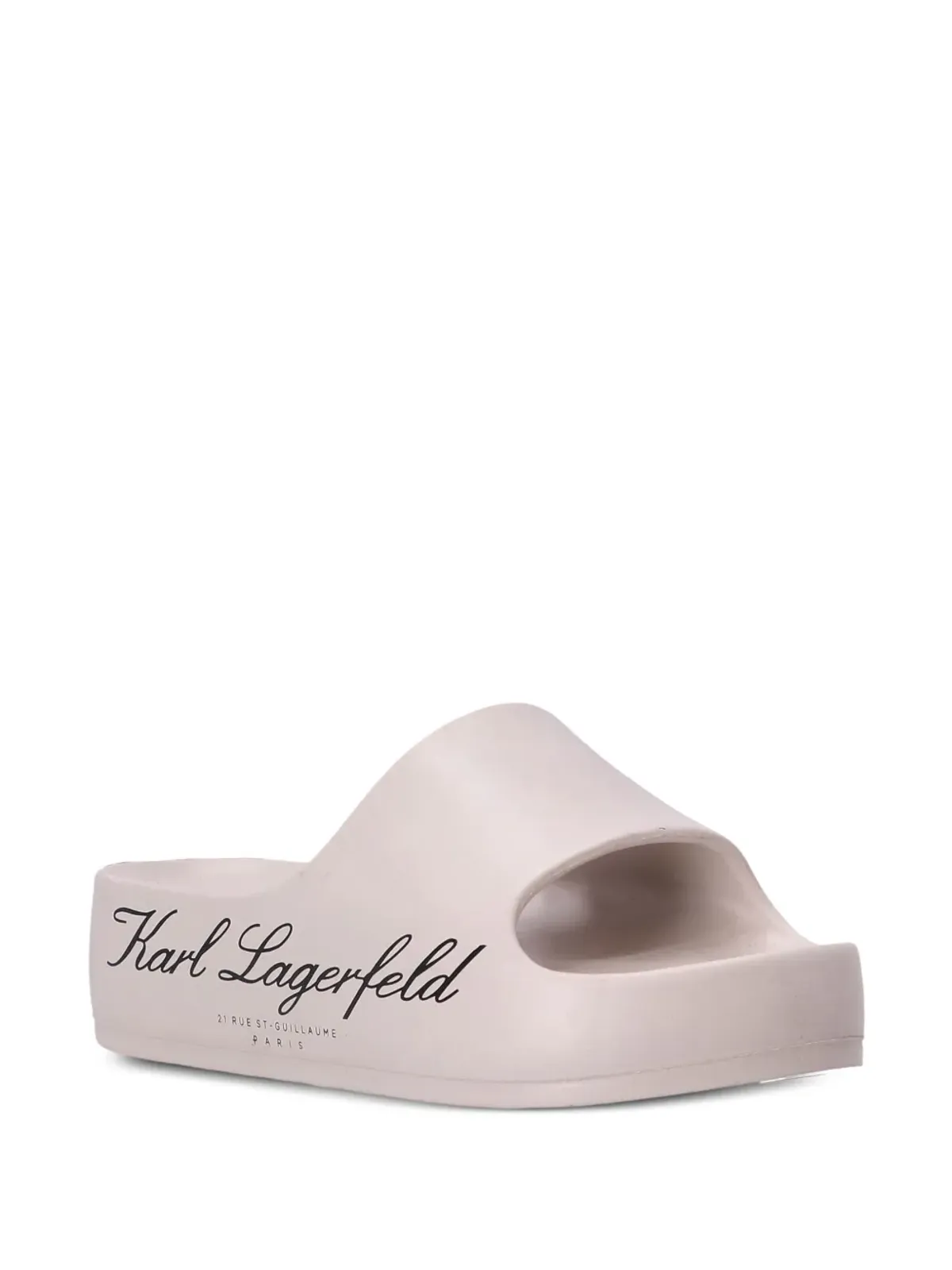 Karl Lagerfeld ロゴプリント フラットスライド - 画像2