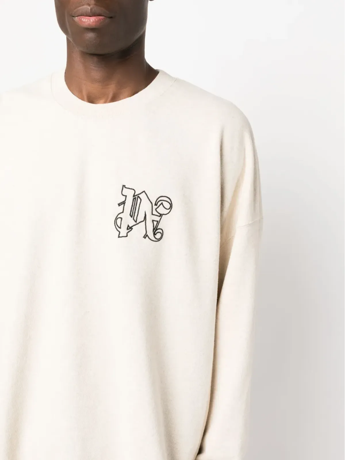 Palm Angels ロゴプリント コットン スウェットシャツ - 画像5