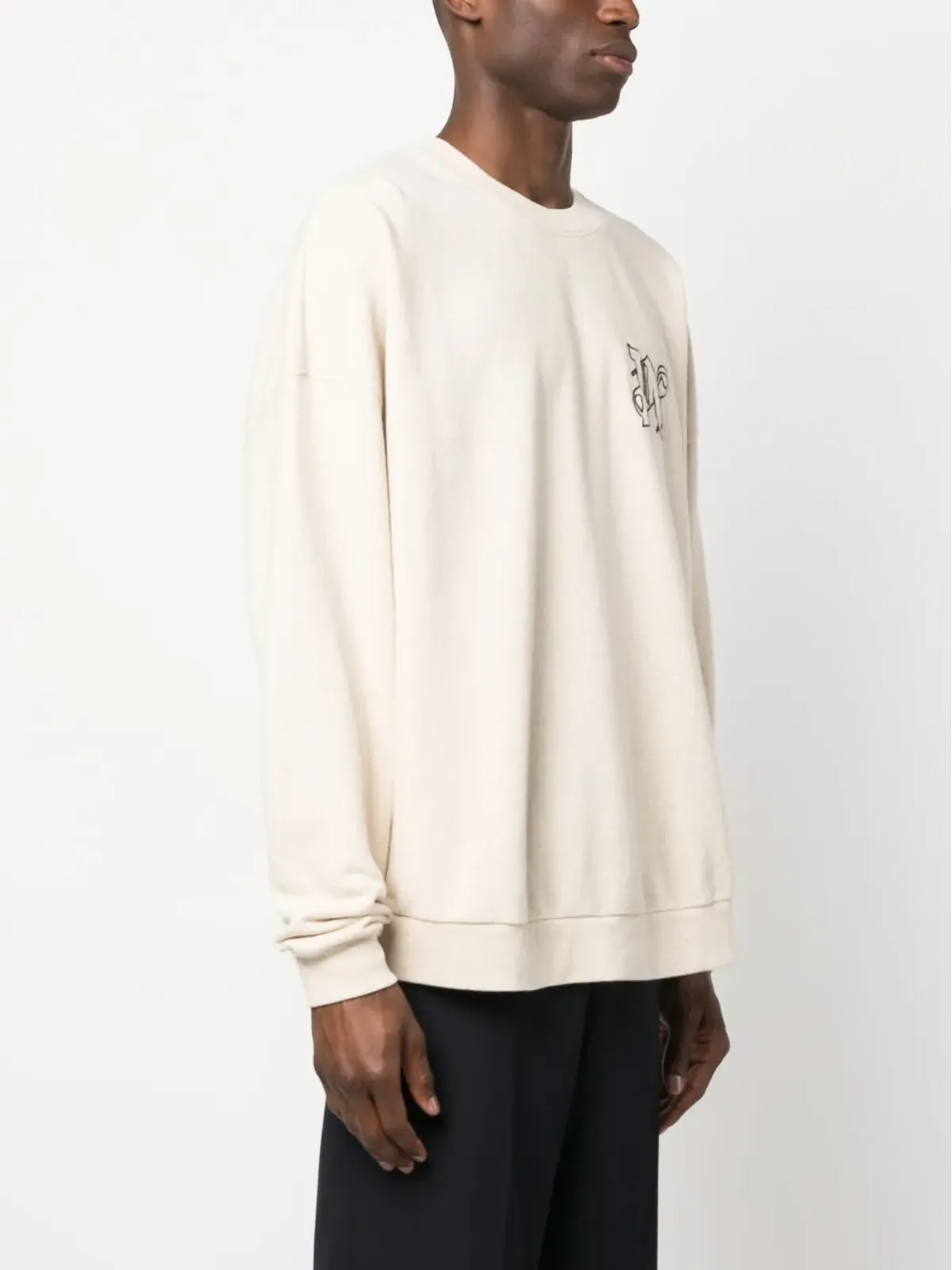 Palm Angels ロゴプリント コットン スウェットシャツ - 画像3