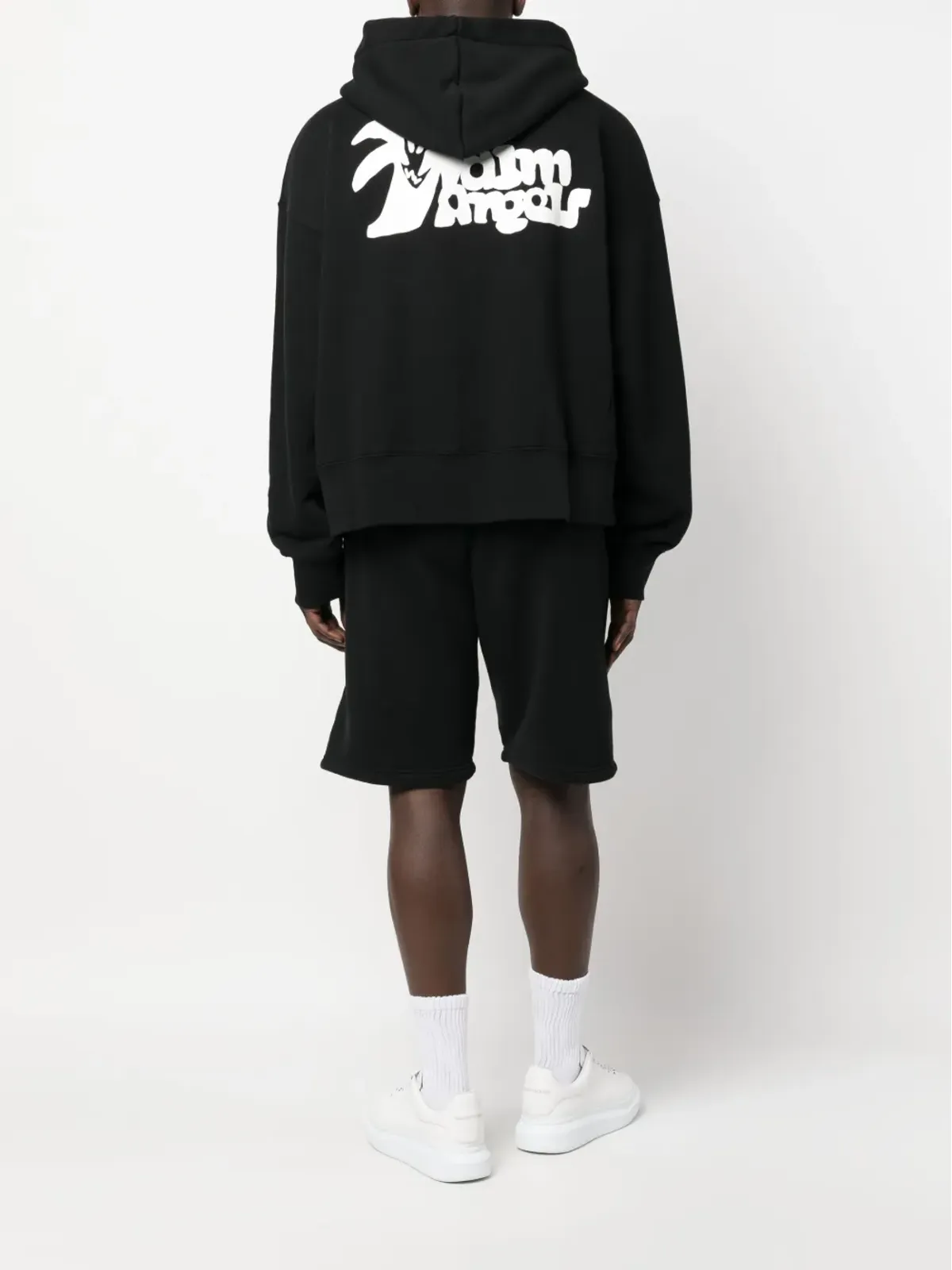 Palm Angels ロゴプリント ジップアップフーディ - 画像2
