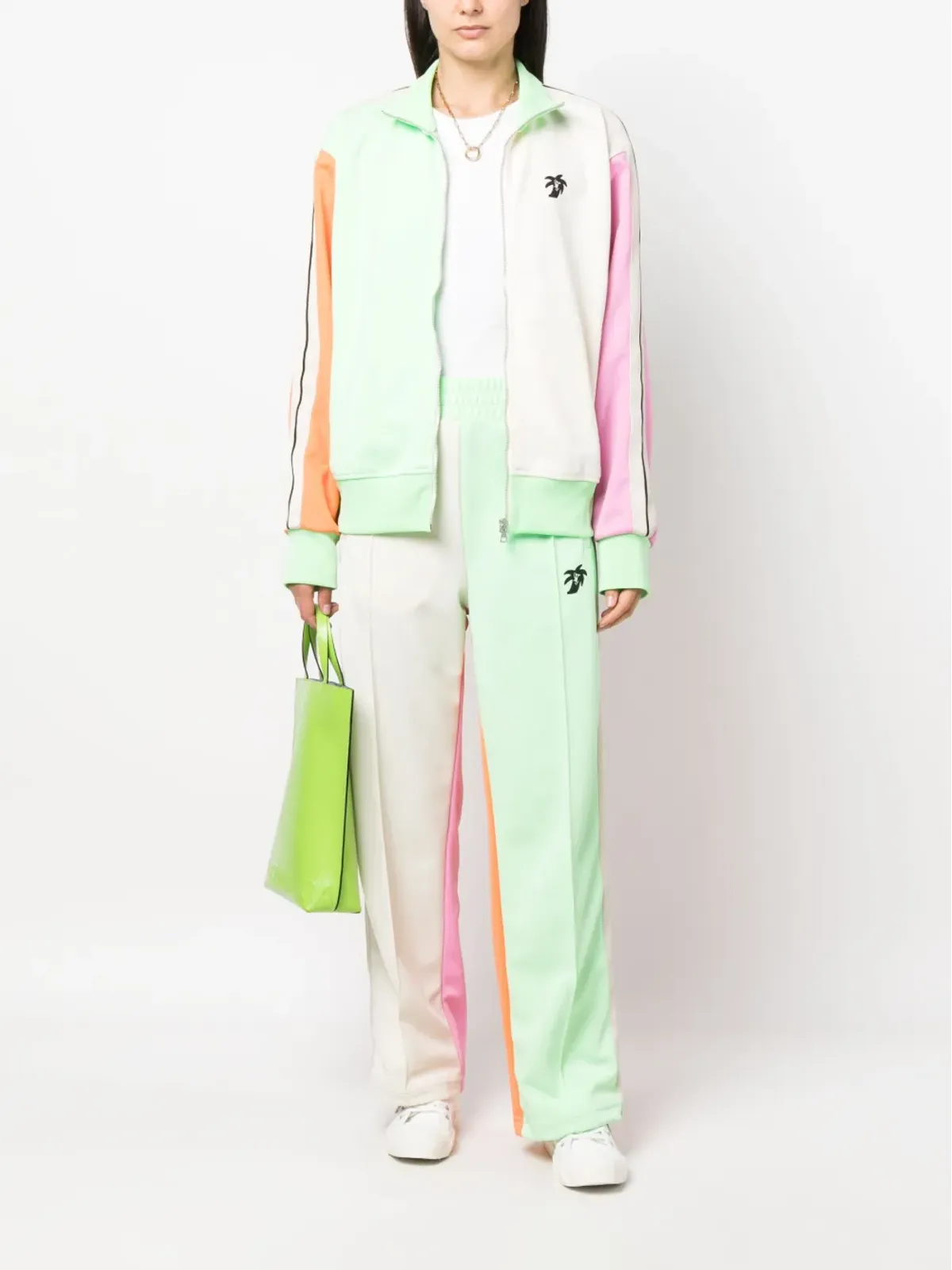 Palm Angels ロゴプリント カラーブロック トラックパンツ - 画像3