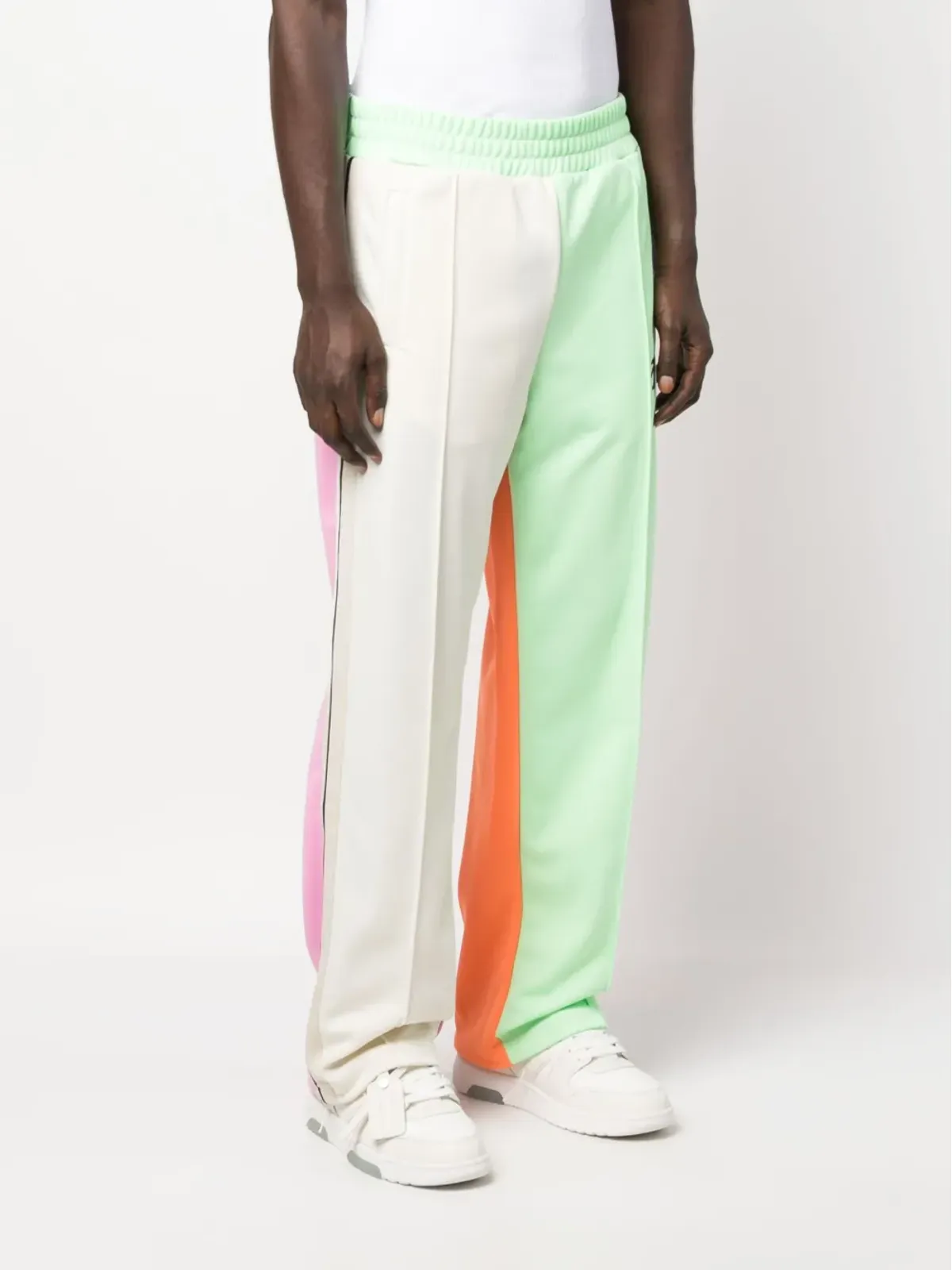 Palm Angels ロゴプリント カラーブロック トラックパンツ - 画像4