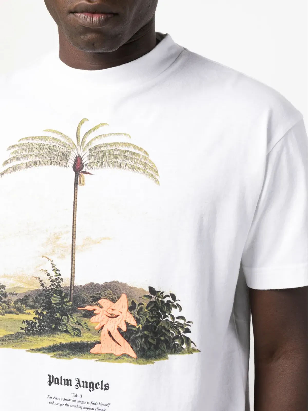 Palm Angels 'Enzo From The Tropics' T-shirt - White - 画像5