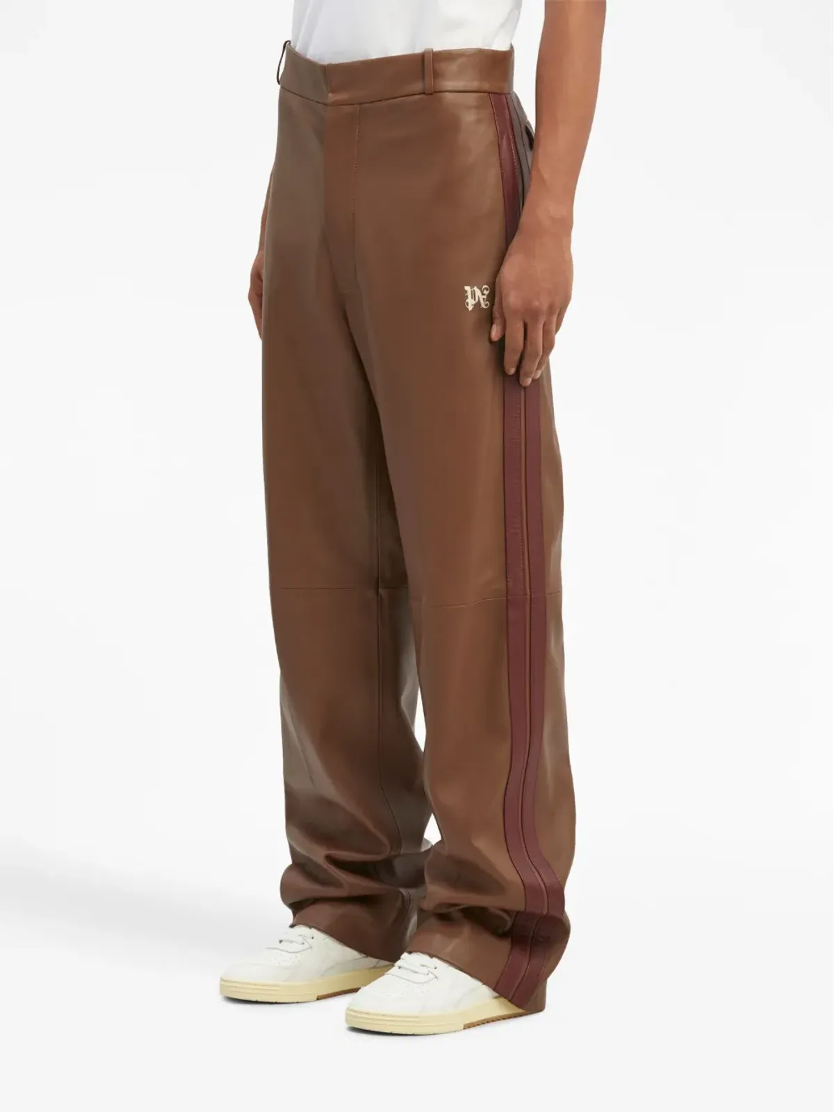 Palm Angels PAモノグラム レザートラックパンツ - 画像4
