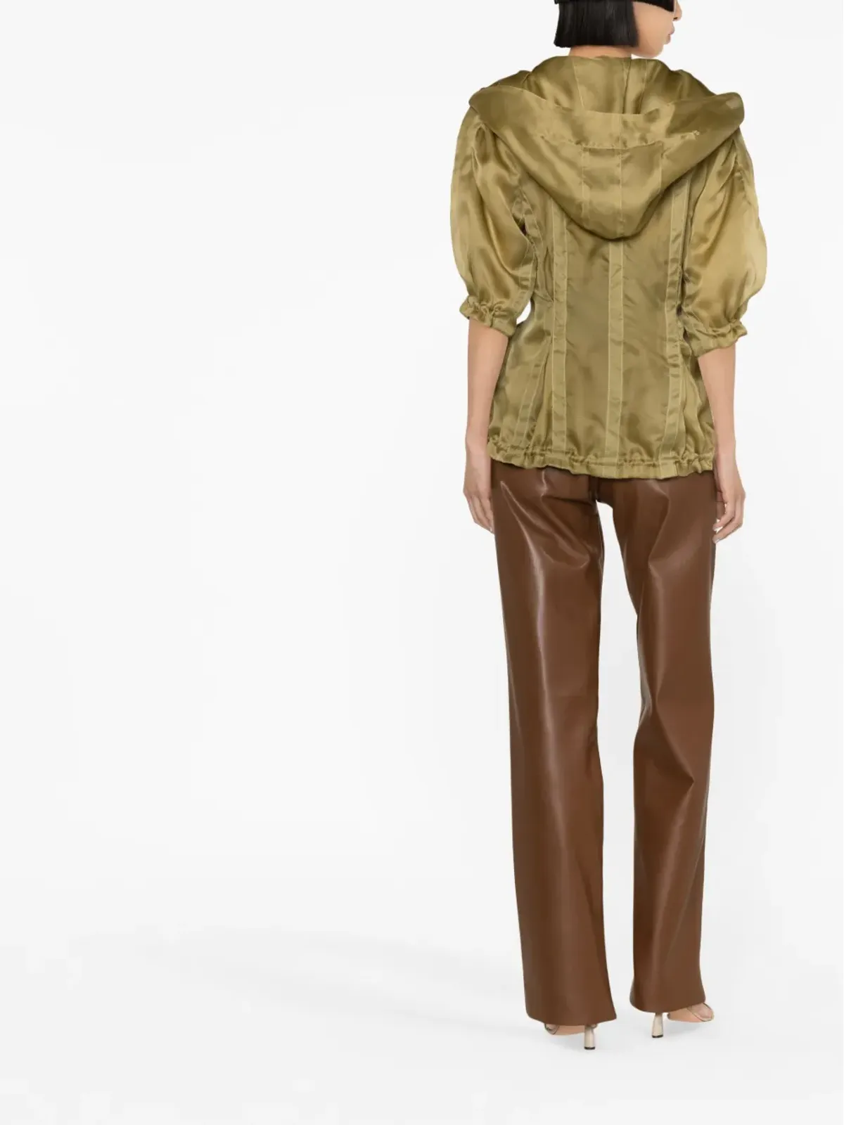 Alberta Ferretti ストライプ柄フィットジャケット - 画像4