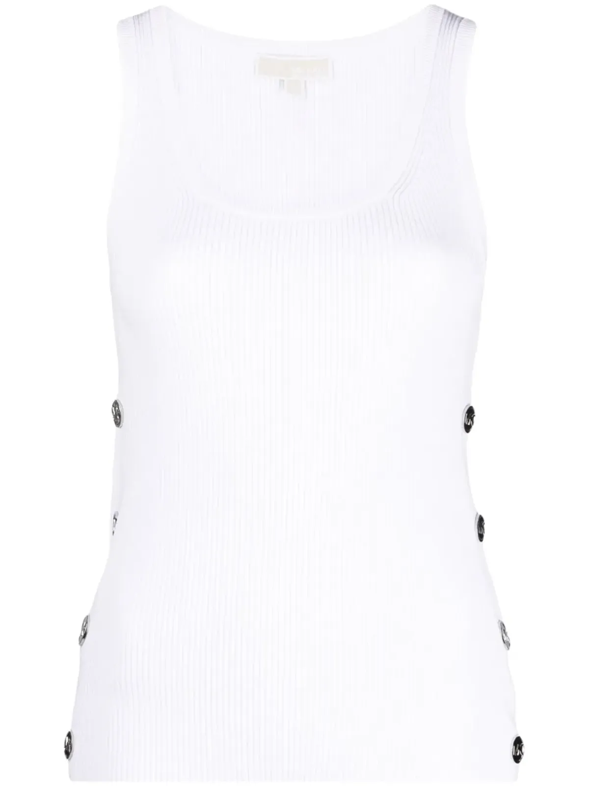 Michael Michael Kors ボタン装飾リブ編みタンクトップ - 画像1