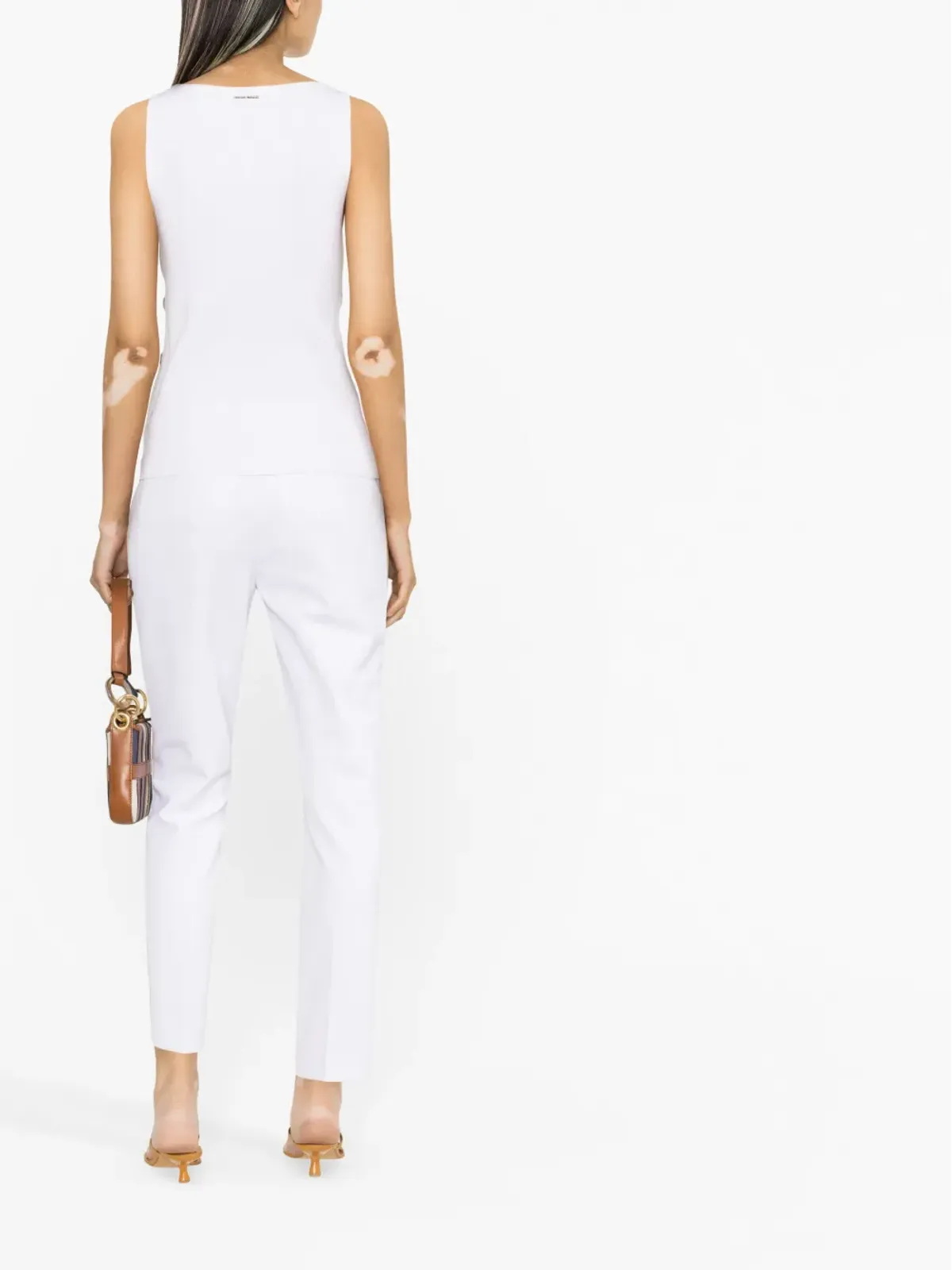 Michael Michael Kors ボタン装飾リブ編みタンクトップ - 画像4