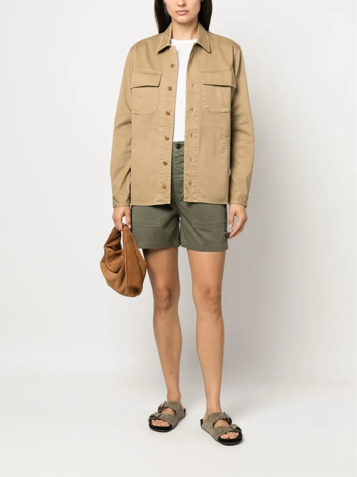 Fortela Meckong shirt jacket - Neutrals - 画像2