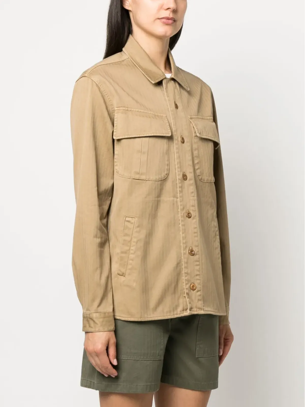 Fortela Meckong shirt jacket - Neutrals - 画像3
