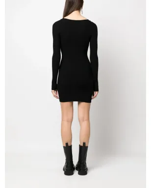 MOSCHINO JEANS 長袖リブニットドレス - サムネイル4