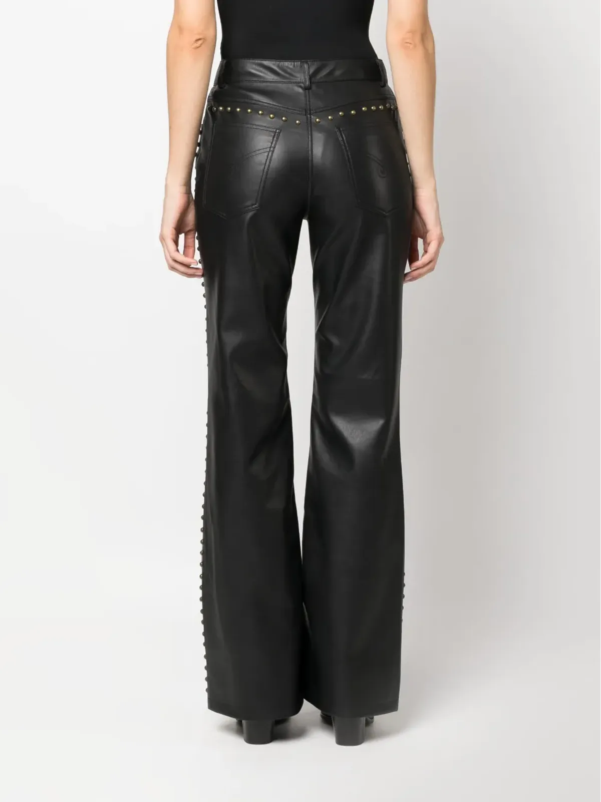 MOSCHINO JEANS スタッズ付きミッドライズパンツ - 画像4