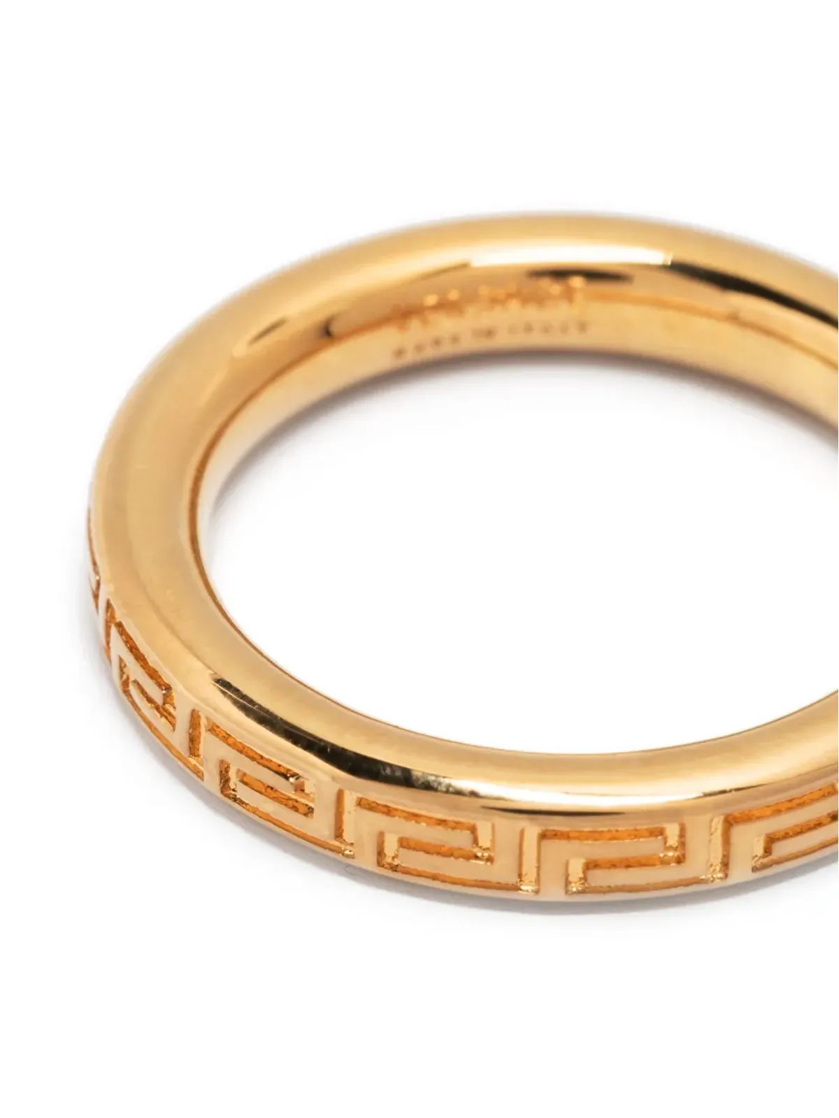 Versace Greek Key band ring - Gold - 画像3