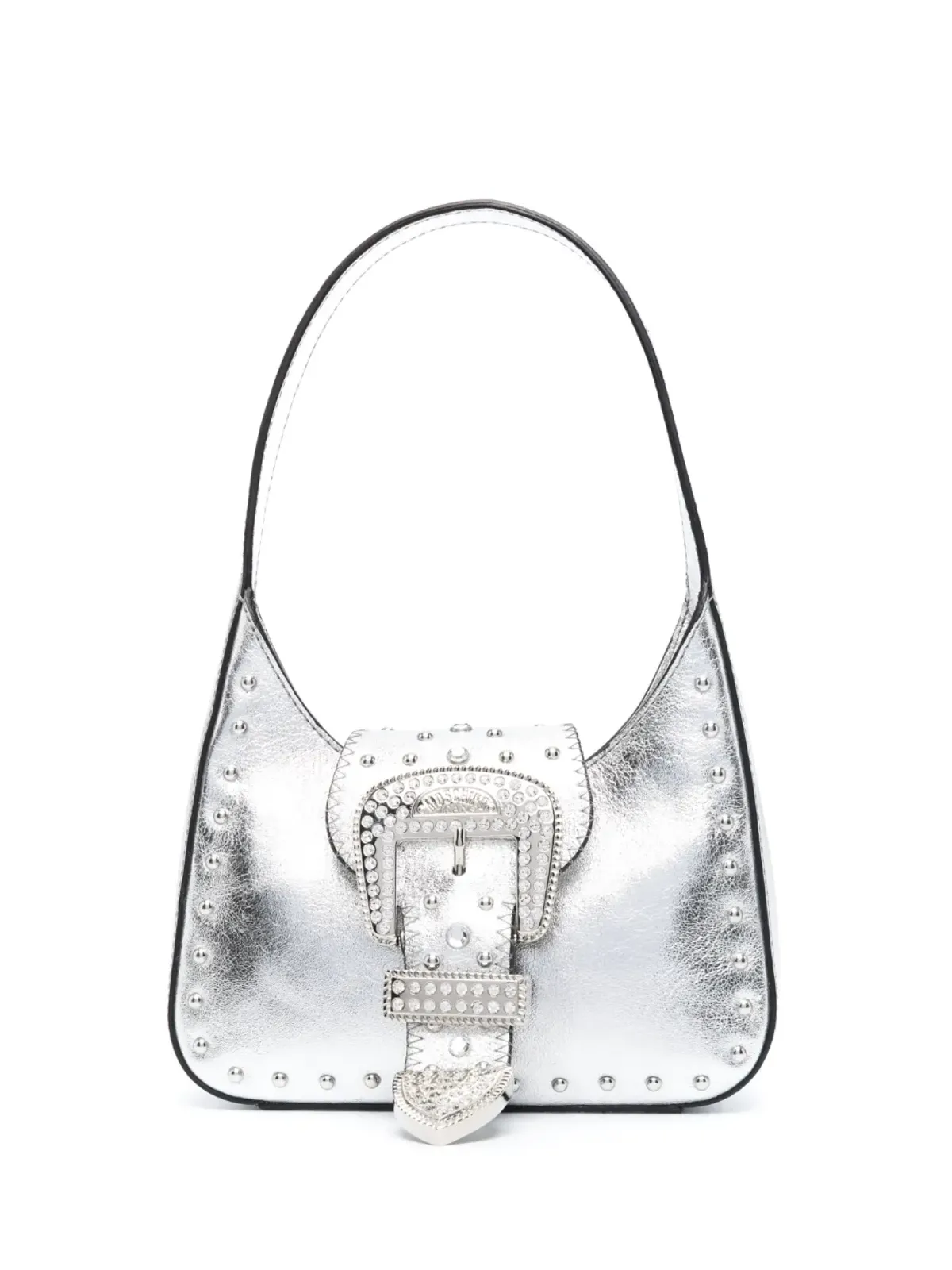 MOSCHINO JEANS buckle-detail tote bag - Grey - 画像1