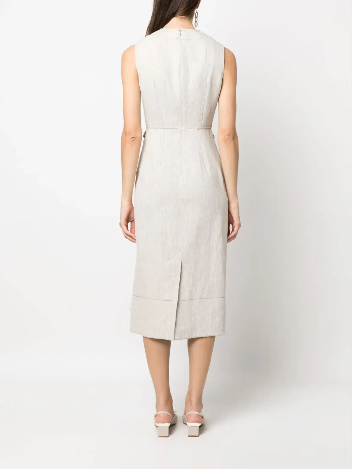 ERDEM Ellery ノースリーブドレス - 画像4