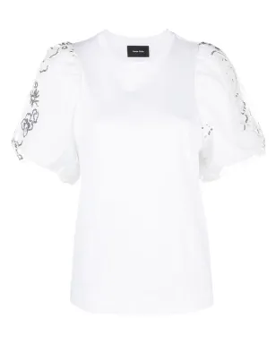 Simone Rocha スパンコール付きコットンTシャツ - サムネイル1